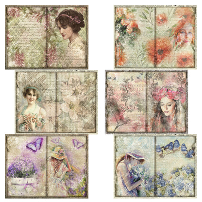 Spring Women Journal Pages - 7764