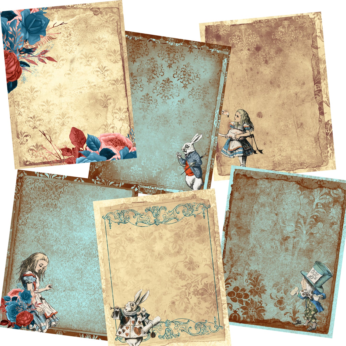 Whimsical Alice Paper Pack - 7388