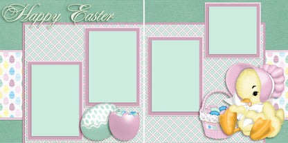 Sweet Easter - 3730 - EZscrapbooks Scrapbook Layouts Baby - Toddler, Spring - Easter