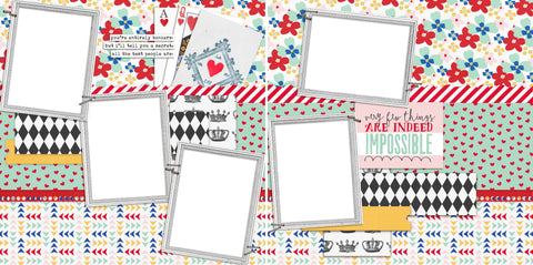 Alice Inspired - 2007 - EZscrapbooks Scrapbook Layouts Disney, Girls