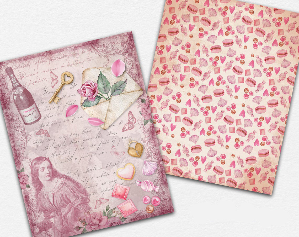 Be My Valentine Paper Pack - 7332 - EZscrapbooks Scrapbook Layouts Journals, Love - Valentine, paper pack
