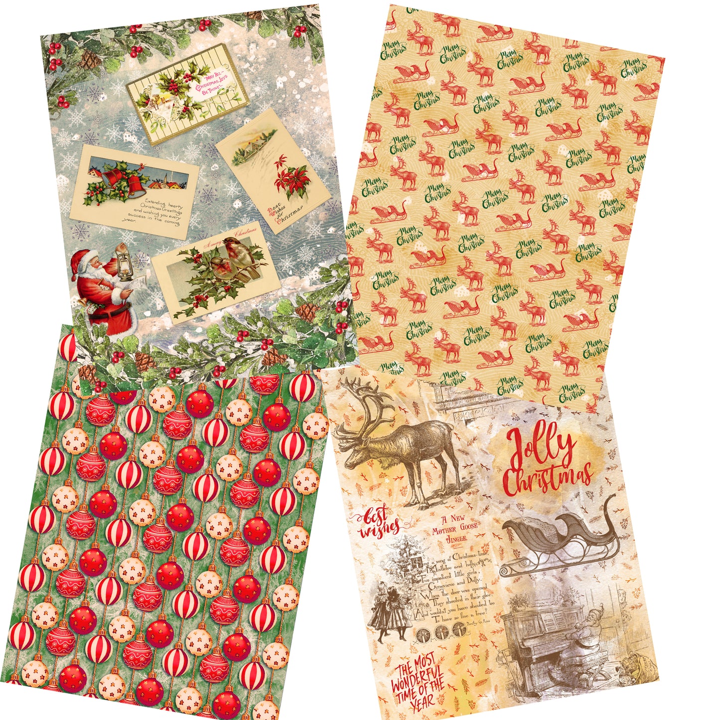 Traditional Christmas Paper Pack - 7303