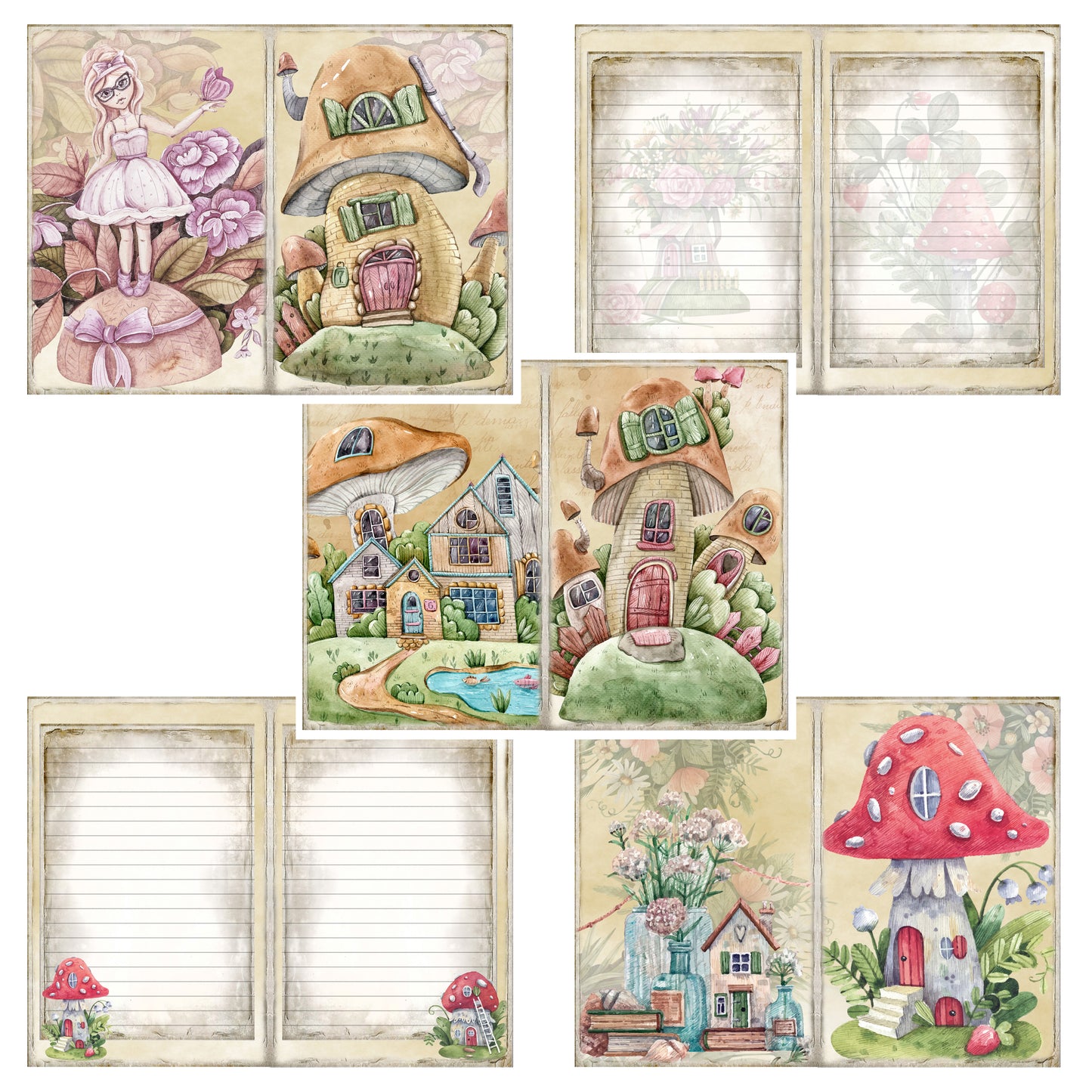 Fairy Homes Journal Pages - 23-7025