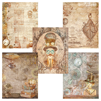 Steampunk World Mega Paper Pack - 7725