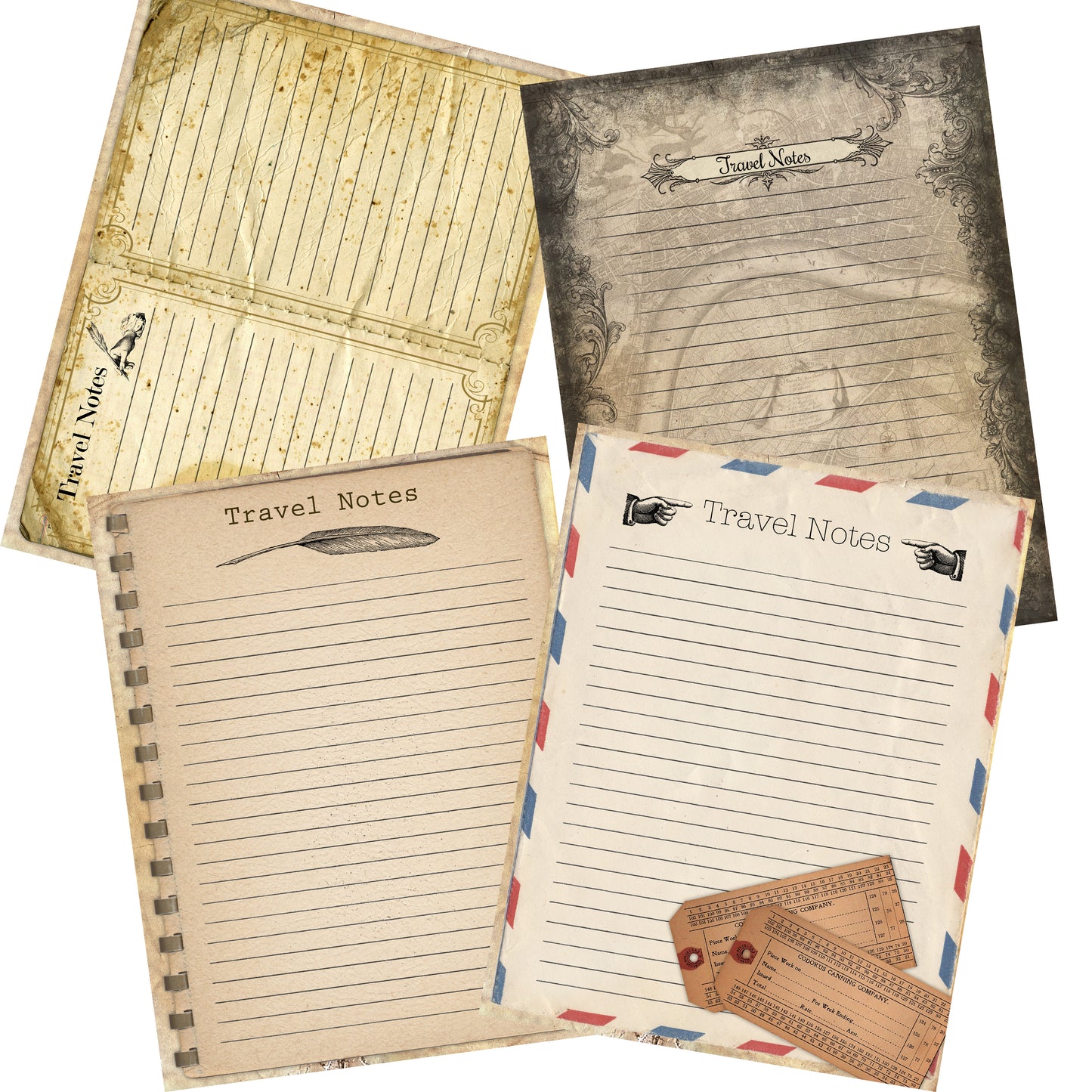 Travel Notes Paper Pack - 7325