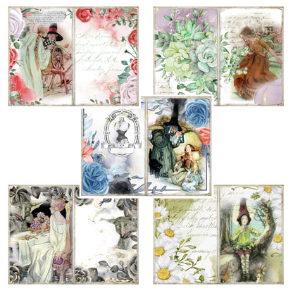 Vintage Fairytale Journal Pages - 23-7112