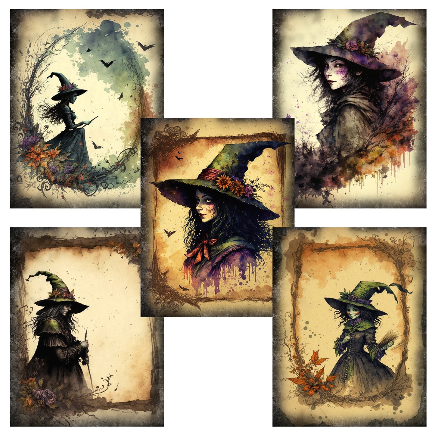 Shabby Witch Paper Pack - 23-7124