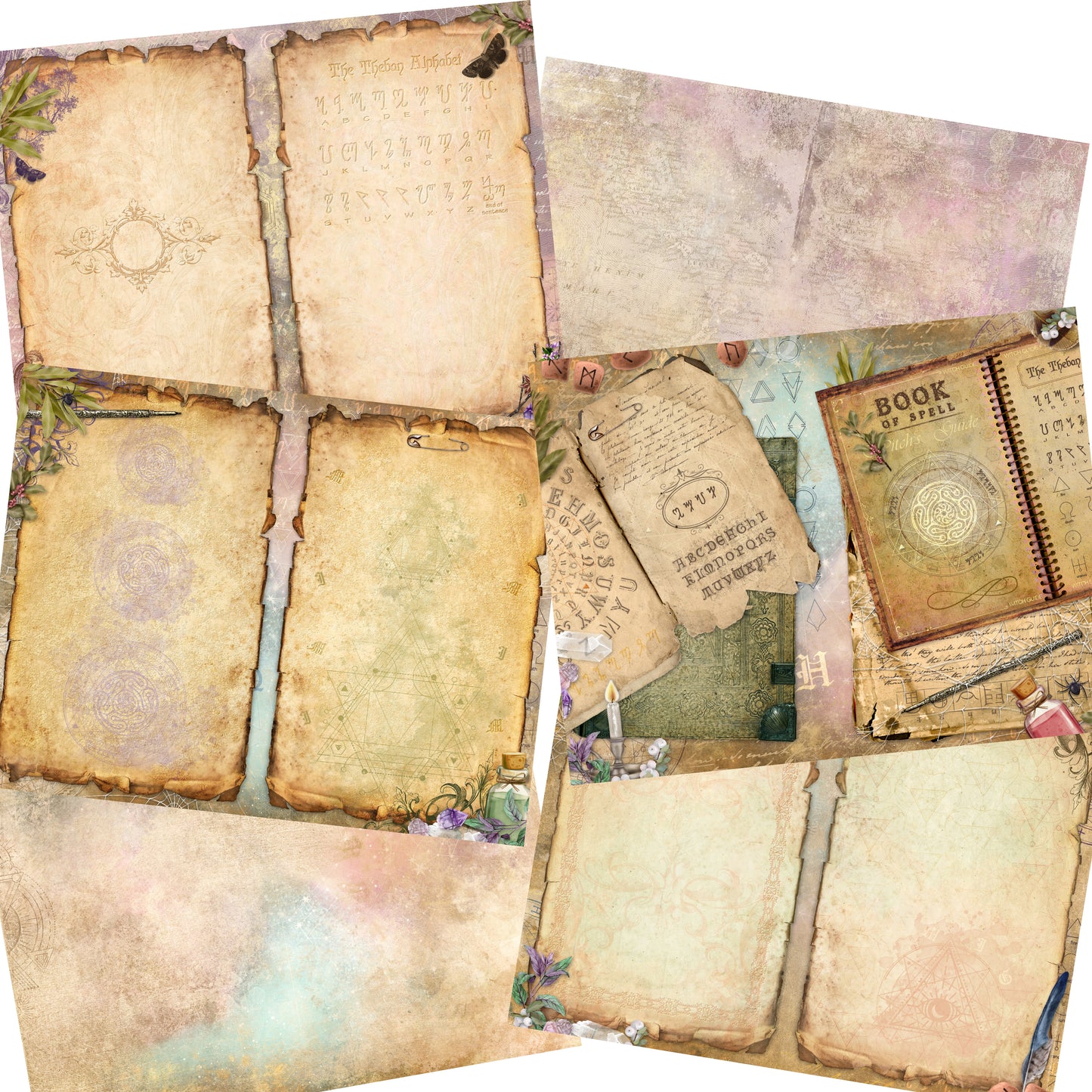 Book of Spells Journal Pages - 7547