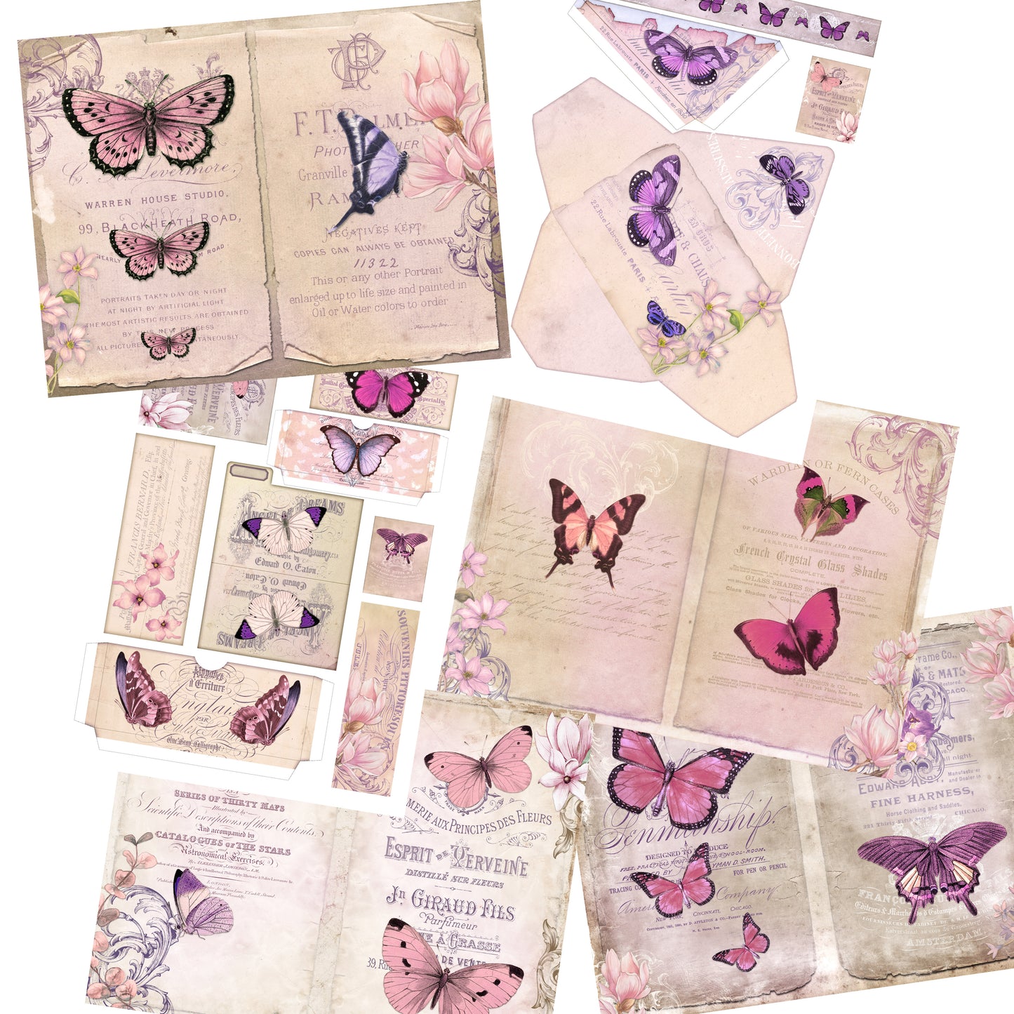 Beloved Butterflies Journal Pages - 7425