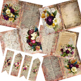 Vintage Floral Ephemera Journal Pack - 7284