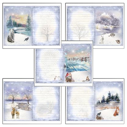 Winter Woods Journal Pages - 23-7116