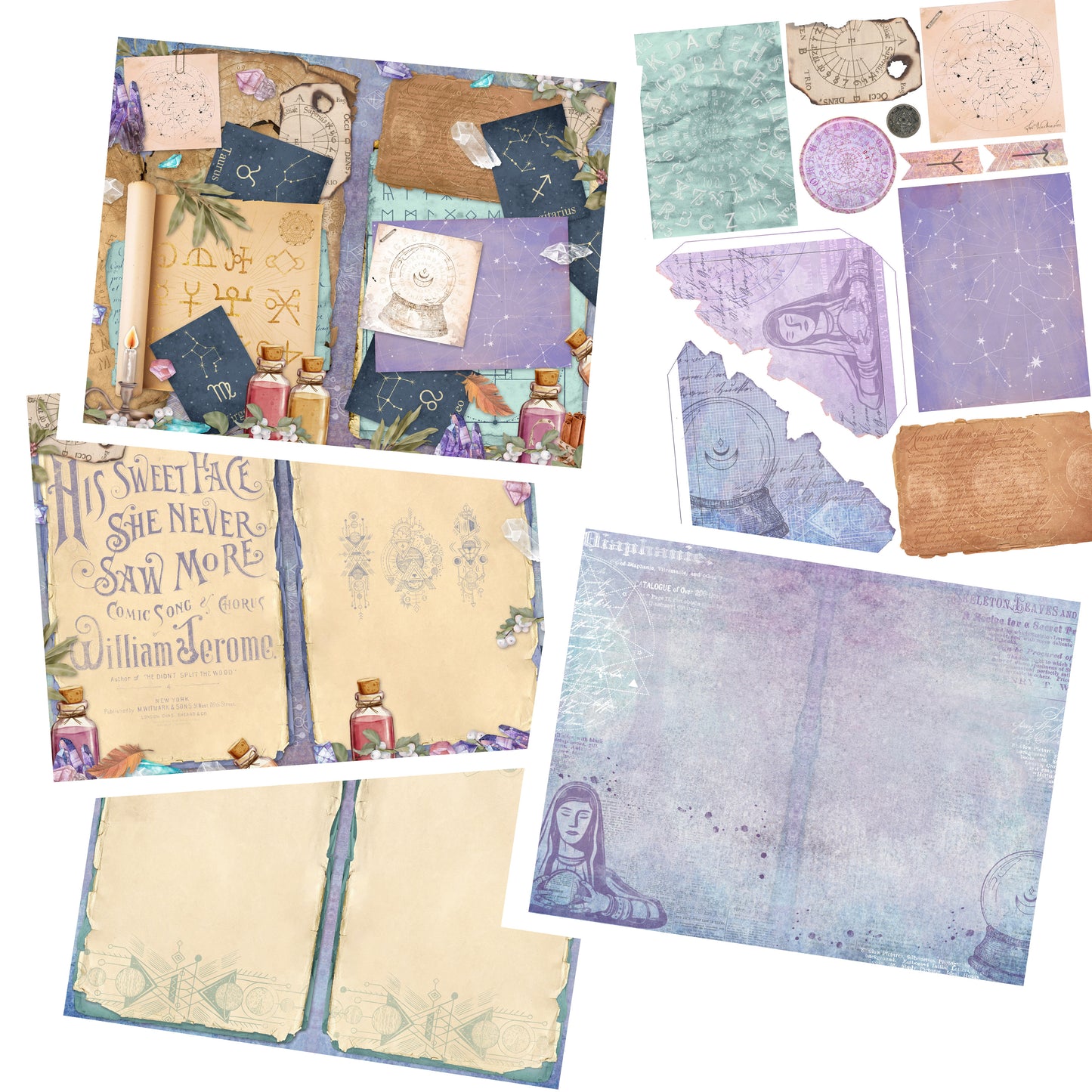 Fortune Teller Journal Pages - 7537