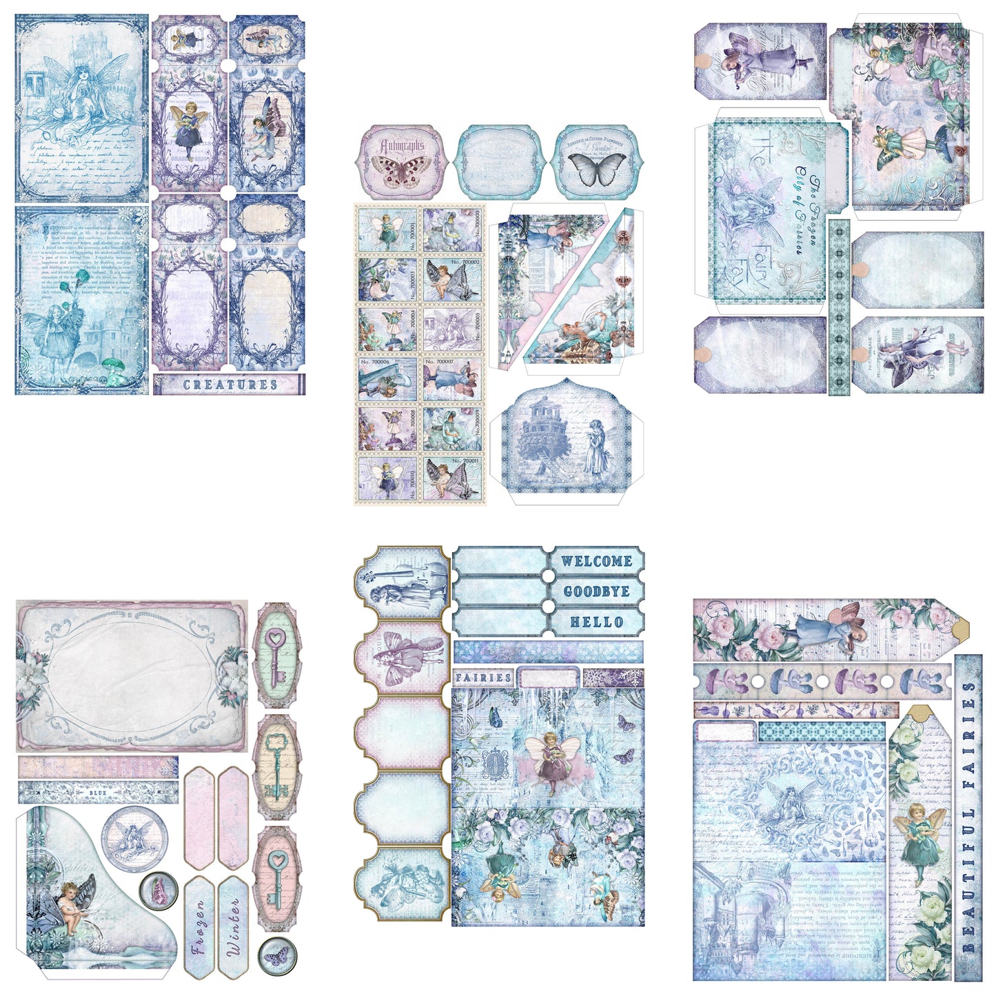 Winter Fairies Embellishment Pack - 7948