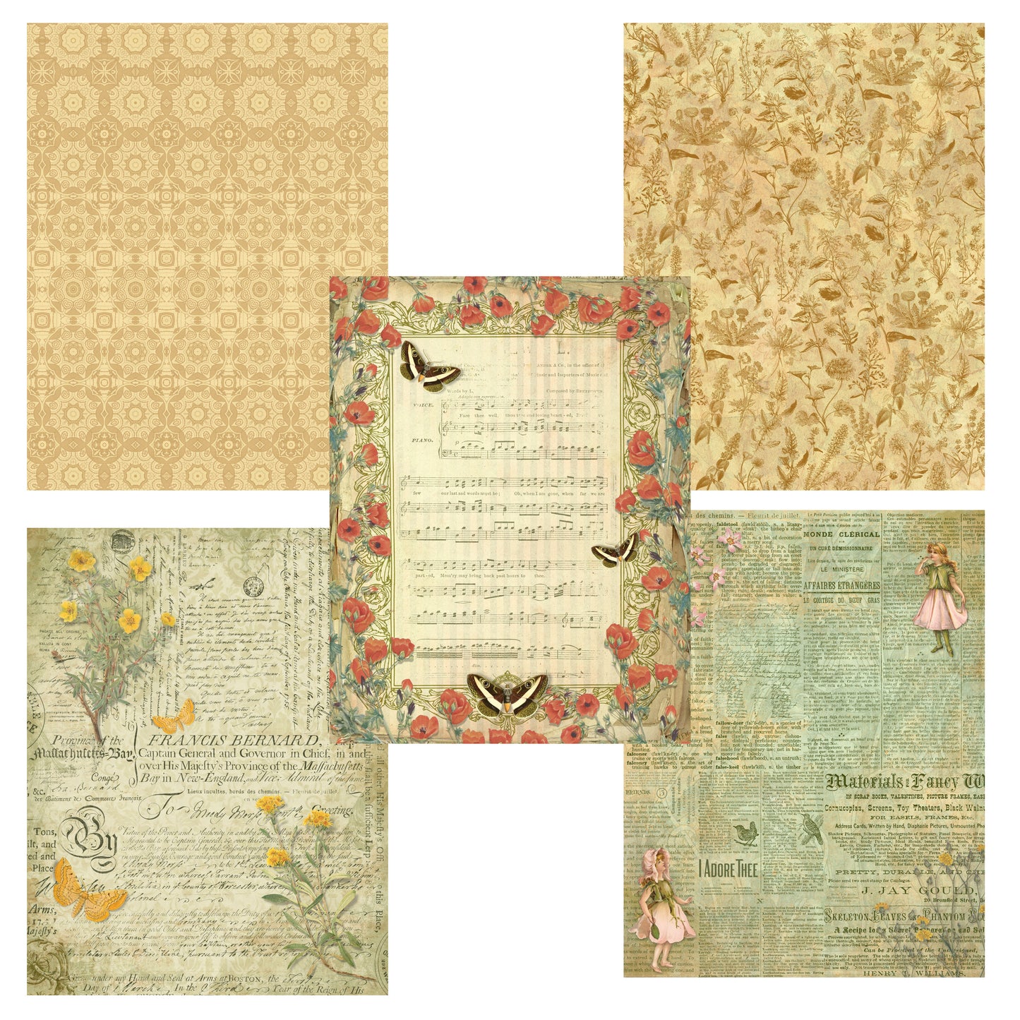 Meadows & Wildflowers Paper Pack - 7561