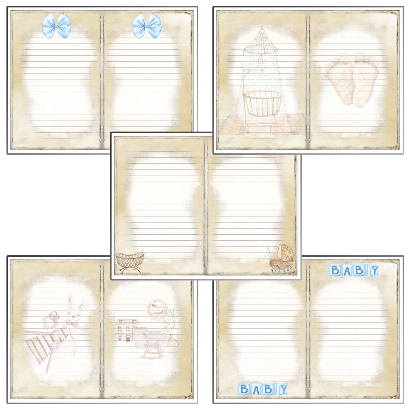 Baby Boy Journal Pages - 7978