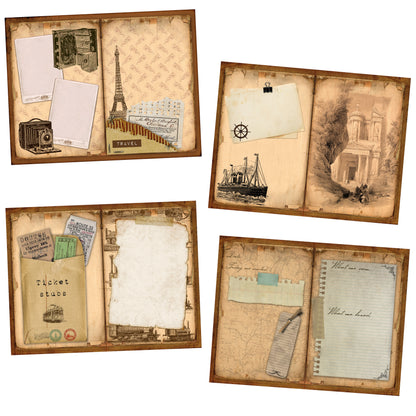 Traveler Journal - 7163 - EZscrapbooks Scrapbook Layouts Journals, travel