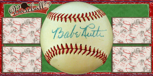 Babe Ruth - 163 - EZscrapbooks Scrapbook Layouts baseball, Sports