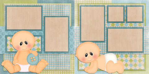 Baby Boy - 421 - EZscrapbooks Scrapbook Layouts Baby - Toddler