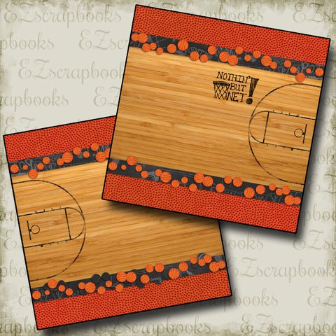 Basketball Court NPM - 2261 - EZscrapbooks Scrapbook Layouts Sports