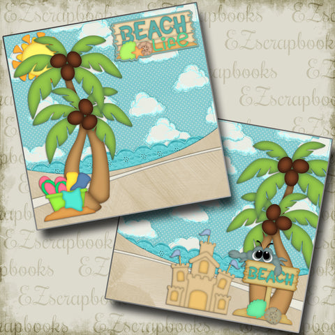 Beach Life NPM - 2283 - EZscrapbooks Scrapbook Layouts Beach - Tropical, Summer