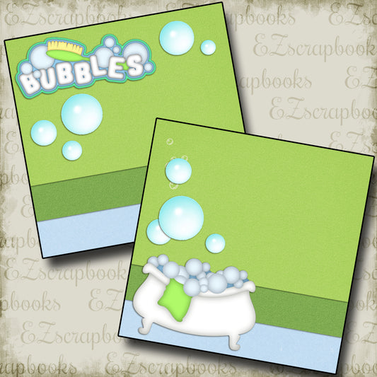 Bubbles NPM - 2439 - EZscrapbooks Scrapbook Layouts Baby, Bath