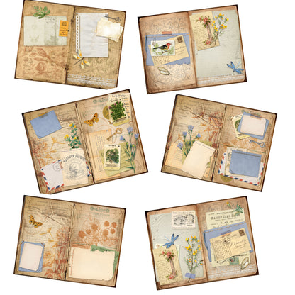 Botanical Compendium Junk Journal - 7144 - EZscrapbooks Scrapbook Layouts Journals