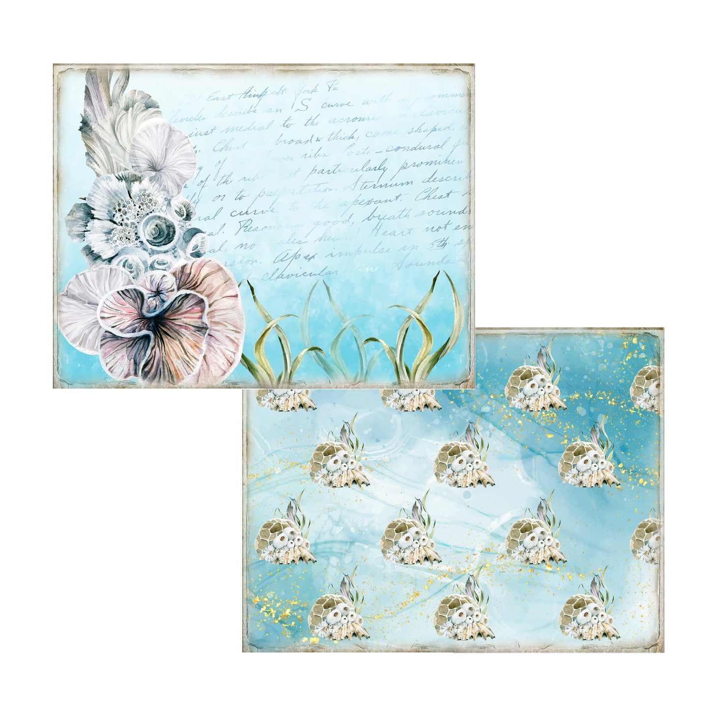 Serene Ocean Journal Pages - 23-7085