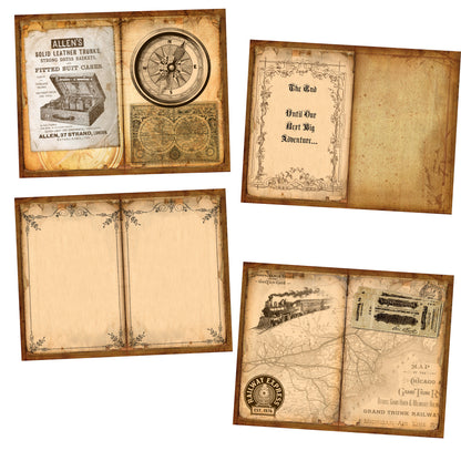 Traveler Journal - 7163 - EZscrapbooks Scrapbook Layouts Journals, travel