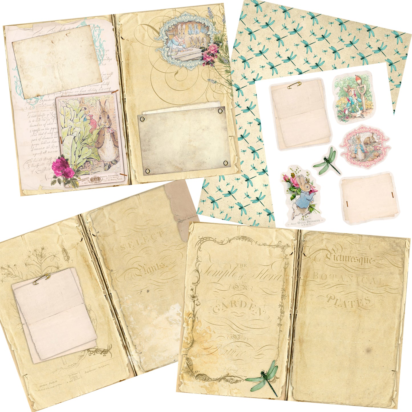 Peter Rabbit's Garden Journal - 7095 - EZscrapbooks Scrapbook Layouts Journals