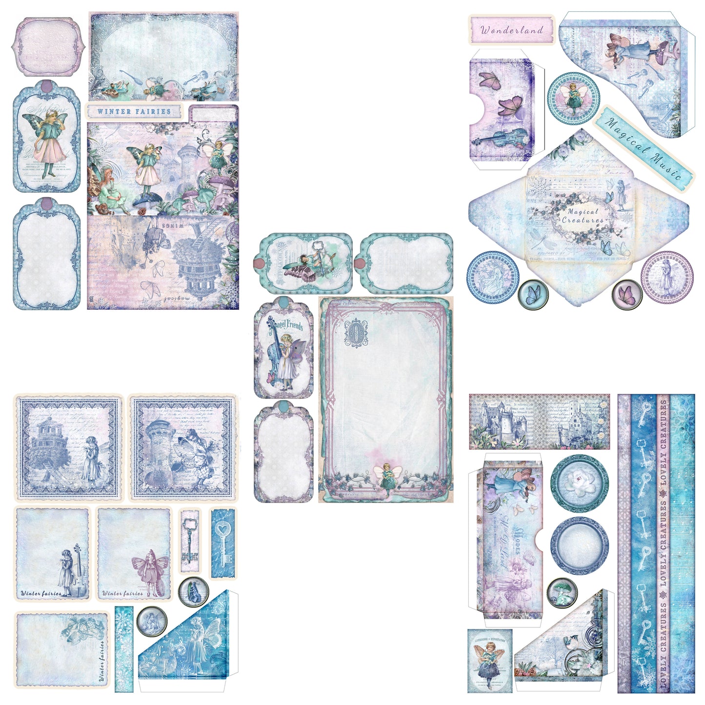 Winter Fairies Embellishment Pack - 7948