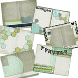 Baby Boy First Year Journal - INSTANT DOWNLOAD - EZscrapbooks Scrapbook Layouts Digital Journals