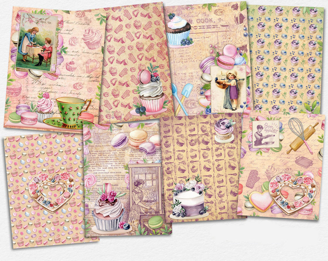 Macaroons & Cupcakes Paper Pack - 7357