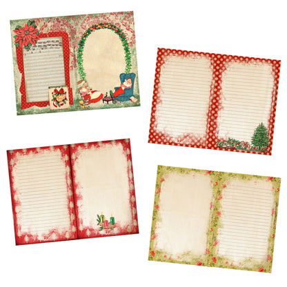 Vintage Christmas Journal Kit - 7134 - EZscrapbooks Scrapbook Layouts Christmas, Journals