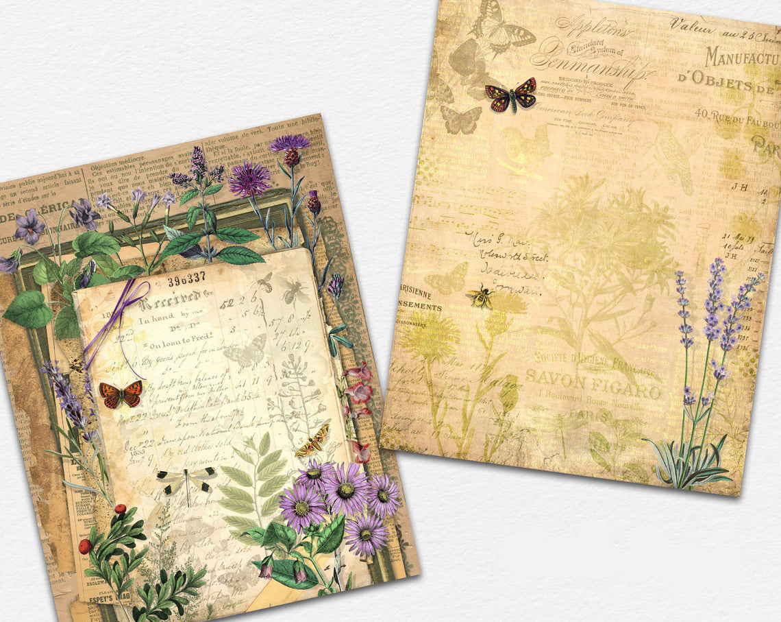 Floral Ephemera Paper Pack - 7470