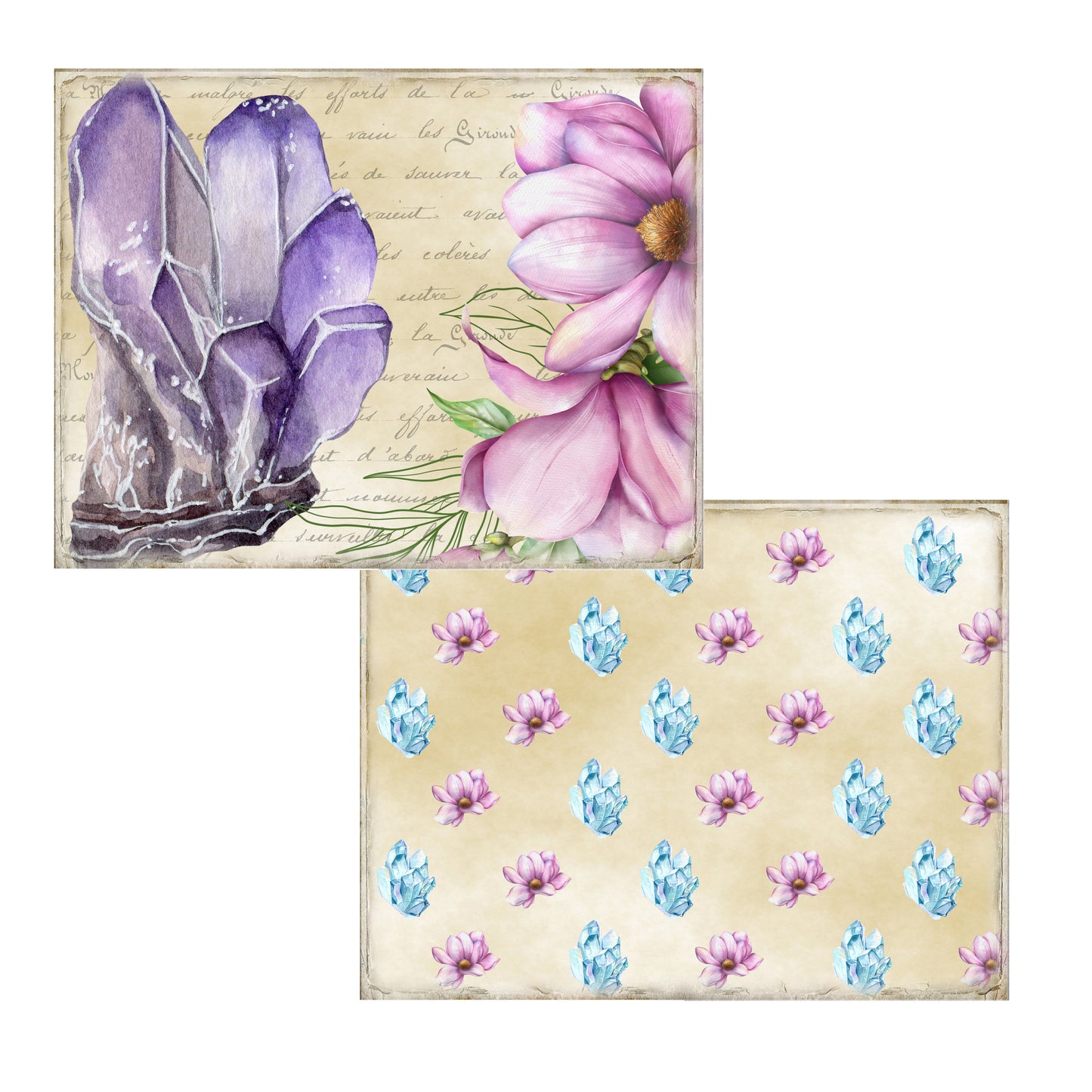 Gemstones & Magnolias Journal Pages - 23-7041