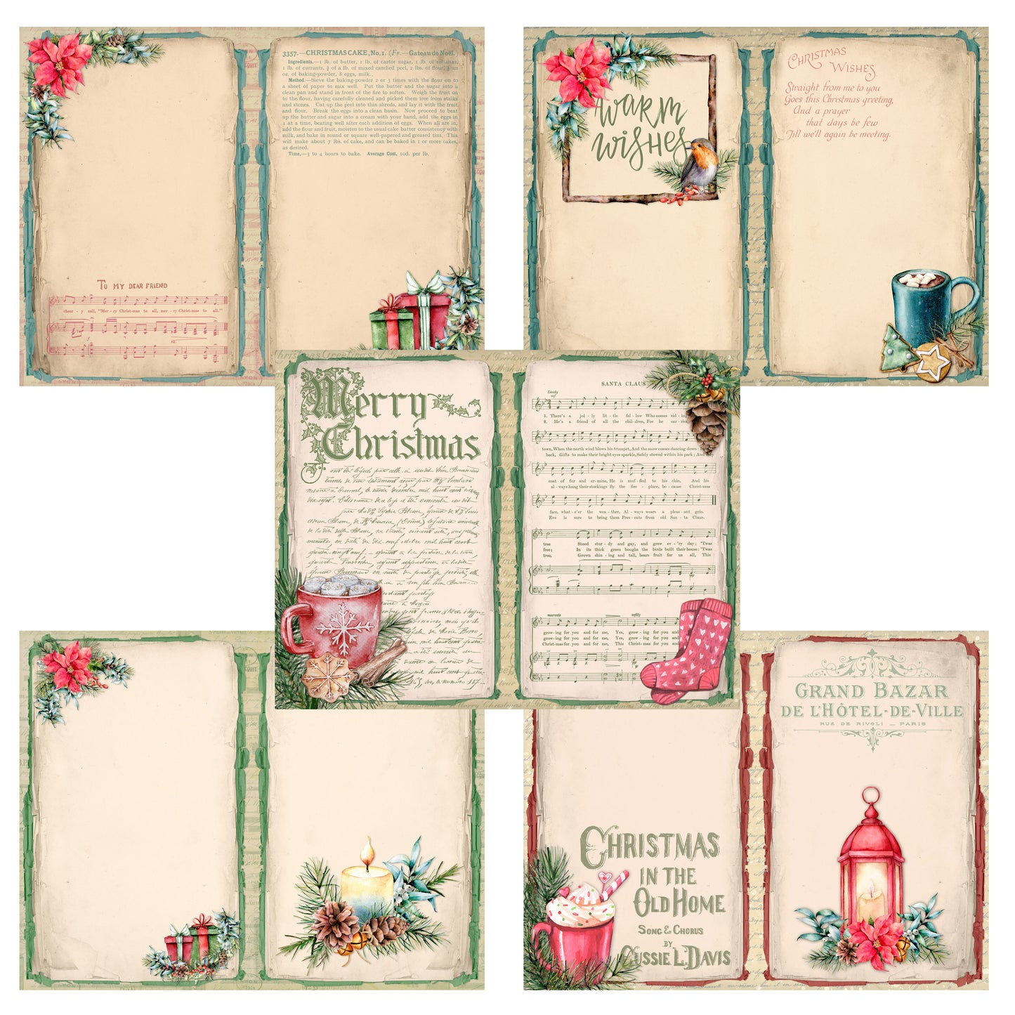 Cozy Christmas Journal Pages - 7585