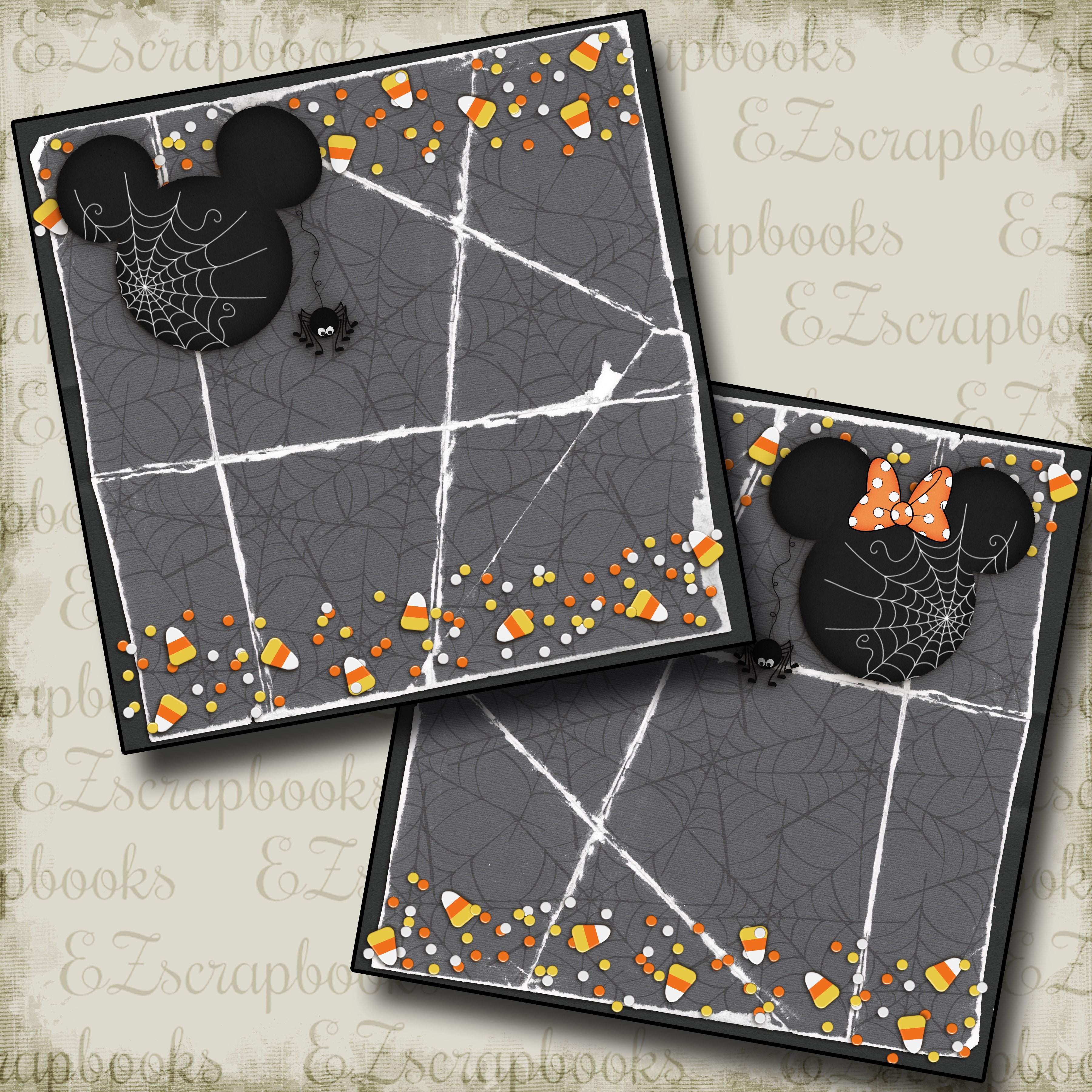 Candy Corn Mouse NPM - 2366 - EZscrapbooks Scrapbook Layouts Disney, Halloween