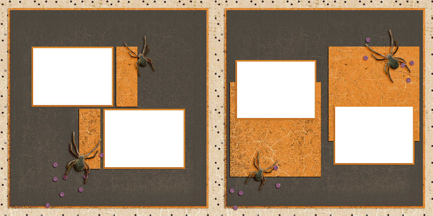 Creepy Crawlies - EZ Digital Scrapbook Pages - INSTANT DOWNLOAD