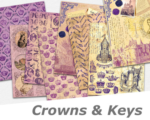 Crowns & Keys Paper Pack - 7312