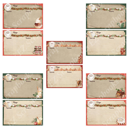 Holiday Recipe Card Pack - 7605