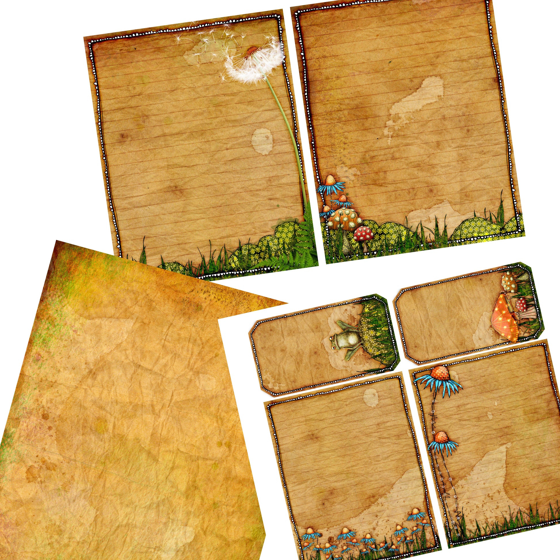 Dandelion Journal Kit - 7097 - EZscrapbooks Scrapbook Layouts Journals