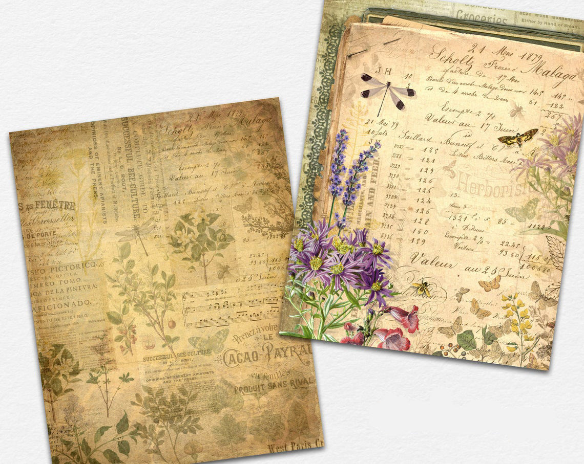 Floral Ephemera Paper Pack - 7470
