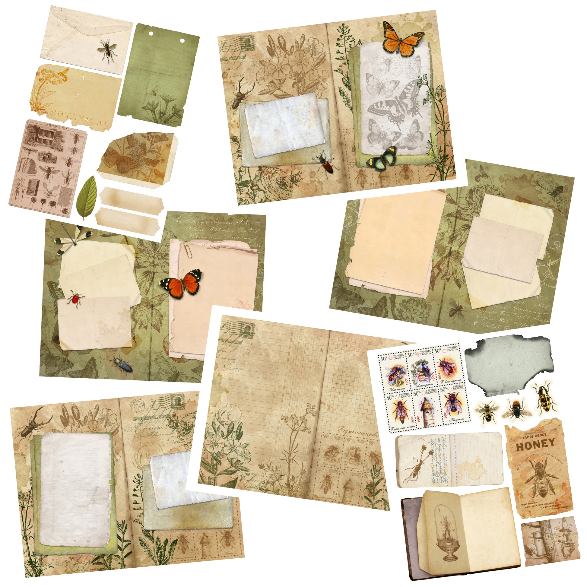 All The Bugs Journal Pack - 7202 - EZscrapbooks Scrapbook Layouts Journals