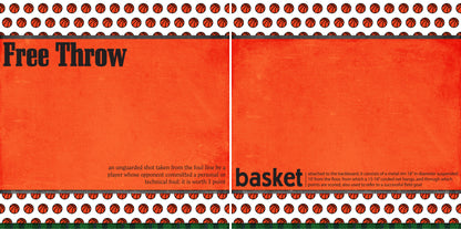 Free Throw NPM - 3697 - EZscrapbooks Scrapbook Layouts basketball, Sports