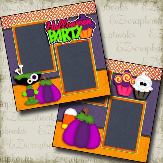 Halloween Party - 2801 - EZscrapbooks Scrapbook Layouts Halloween