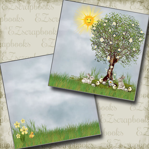 Easter Babies NPM - 2860 - EZscrapbooks Scrapbook Layouts Spring - Easter