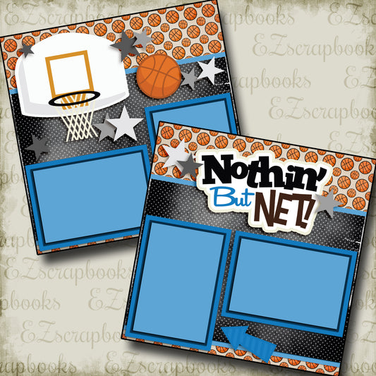 Nothin But Net Blue - 3284 - EZscrapbooks Scrapbook Layouts basketball, Sports