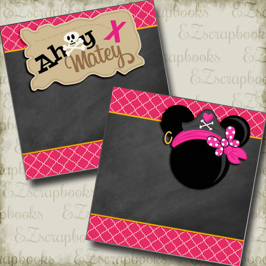 Ahoy Matey Mouse Pink NPM - 3355 - EZscrapbooks Scrapbook Layouts Disney