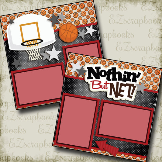 Nothin But Net Red - 3278 - EZscrapbooks Scrapbook Layouts basketball, Sports
