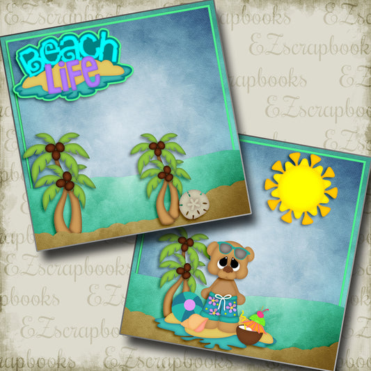 Beach Life Boy NPM - 2989 - EZscrapbooks Scrapbook Layouts Beach - Tropical